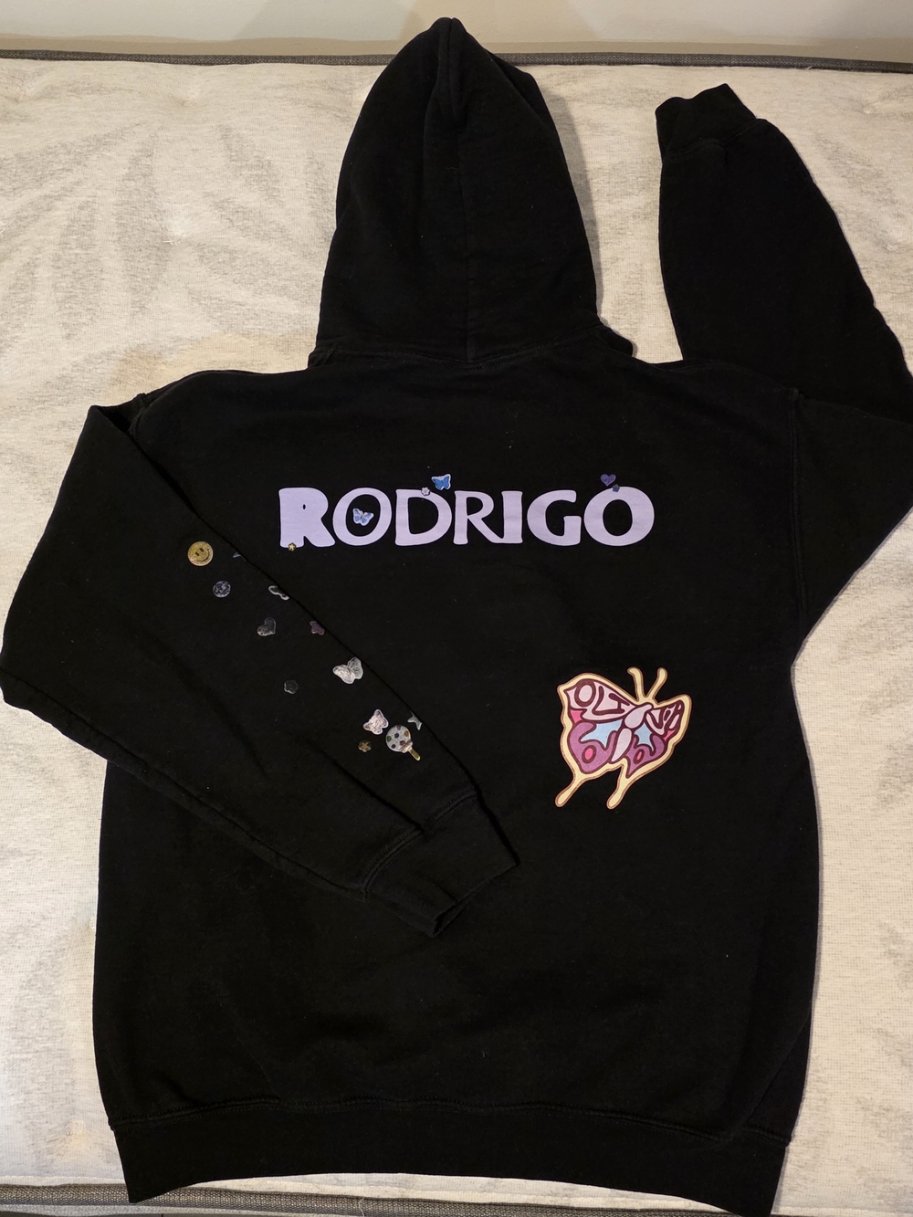 ✨ Official Olivia Rodrigo SOUR Tour "RODRIGO" Black Butterfly Hoodie ✨
